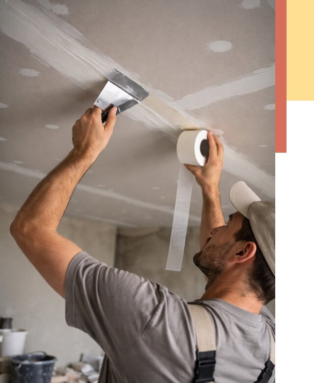 Обработка швов потолка ГКЛ в Дивногорске от 7583 руб. под ключ | ОТДЕЛОЧНИК-Двн