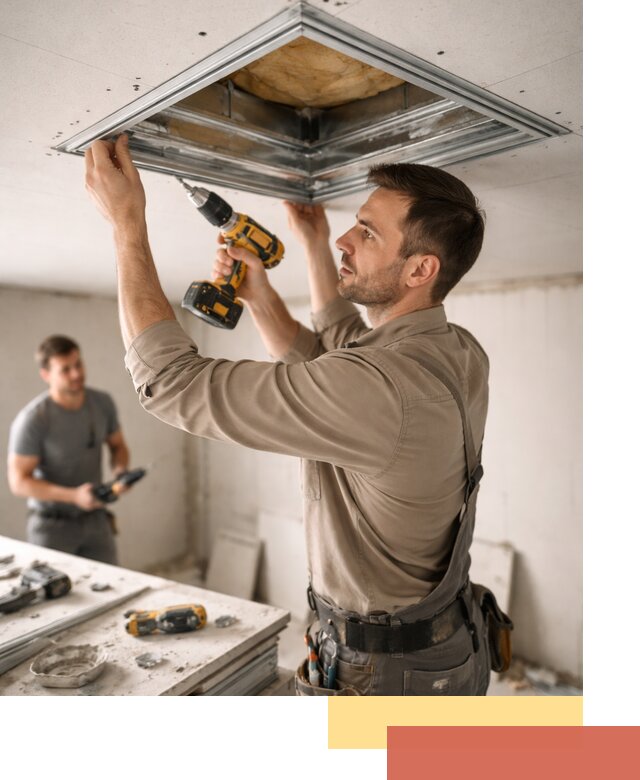 Монтаж люка в потолок из ГКЛ в Дивногорске