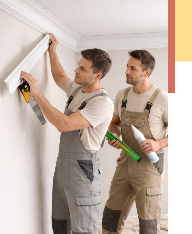 Монтаж потолочного плинтуса в Дивногорске от 2325 руб. — быстро и недорого | ОТДЕЛОЧНИК-Двн