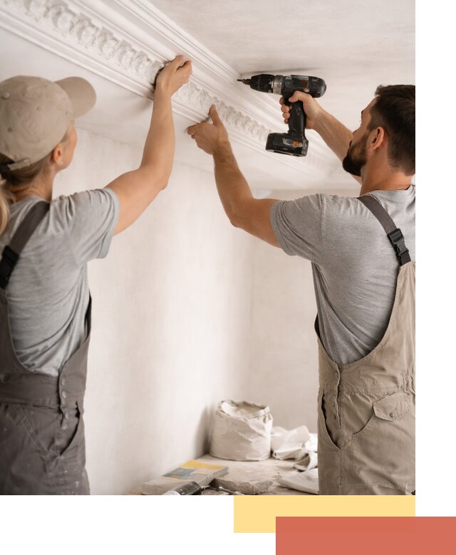 Профессиональный монтаж лепнины на потолок в Дивногорске