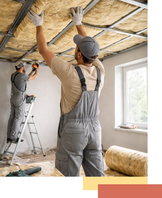 Утепление потолка под ключ в Дивногорске качественно и быстро