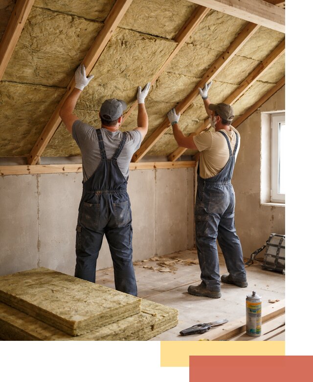 Утепление потолка минеральной ватой в Дивногорске