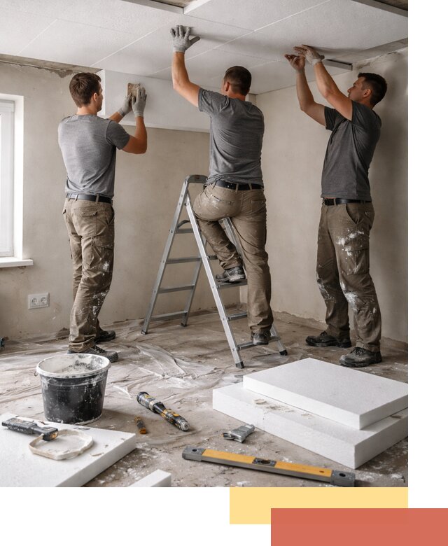 Утепление потолка пенопластом в Дивногорске быстро и качественно