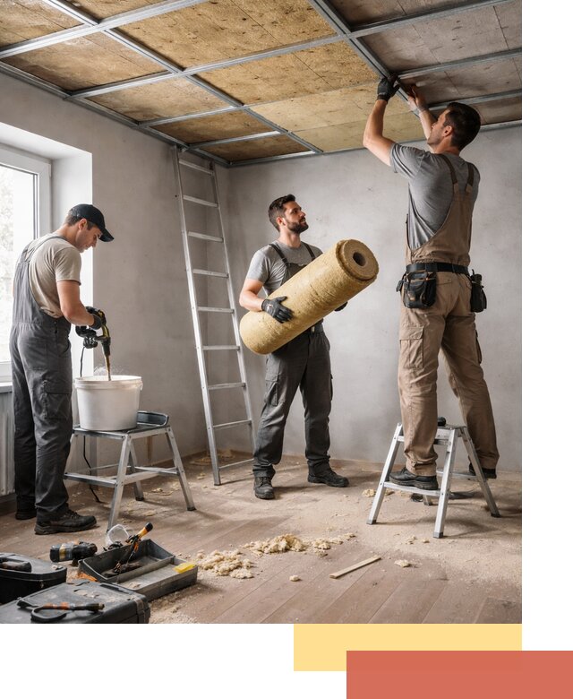 Шумоизоляция потолка в Дивногорске: профессиональный монтаж и отделка